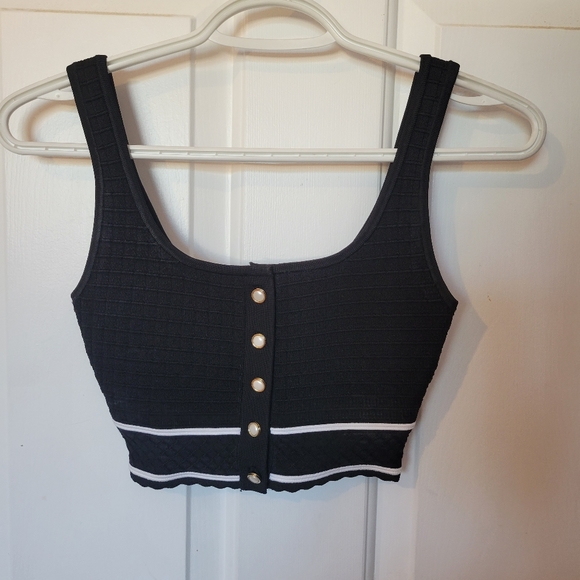 NWOT Babaton Sculpt Knit Button Tank - Picture 3 of 5
